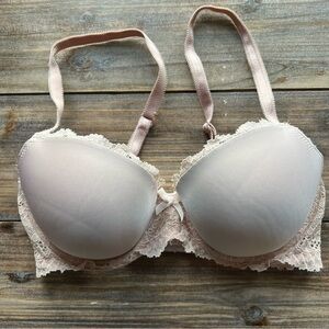 Victoria’s Secret Dream Angel Lined Demi Lace Trimmed Bra Size 32D